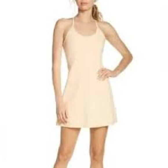 Outdoor Voices The Exercise Dress in Toscana Cream Sleeveless Dress Size XL - Picture 1 of 15